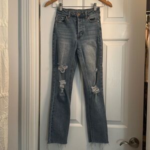 Vanilla star real cheeky distressed denim jeans size 24 women’s size 0